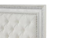 Stella Mia E.King & Queen Bed White & White - Dream Home Furniture & Mattress (Waite Park, MN)