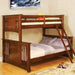 Spring Creek Oak Twin/Full Bunk Bed - Dream Home Furniture & Mattress (Waite Park, MN)