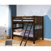 Spring Creek Dark Walnut Twin/Twin Bunk Bed - Dream Home Furniture & Mattress (Waite Park, MN)