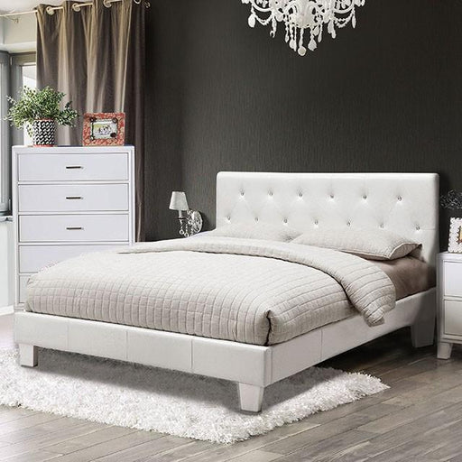 Velen White Cal.King Bed - Dream Home Furniture & Mattress (Waite Park, MN)