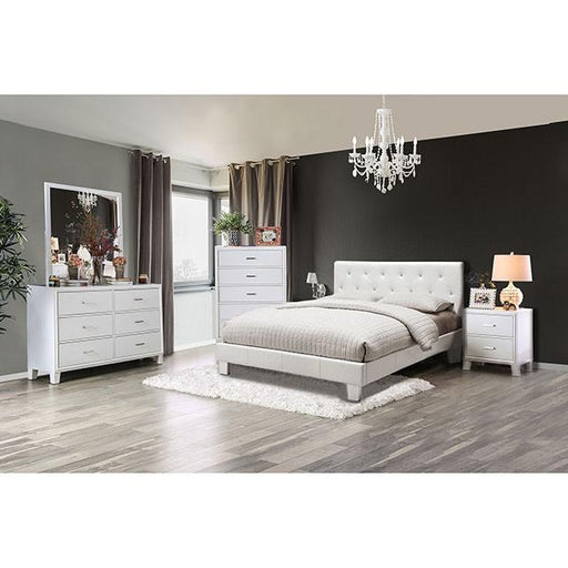 Velen White Cal.King Bed - Dream Home Furniture & Mattress (Waite Park, MN)