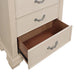 Pamphilos 4 & 5 Piece Queen Bedroom Set Gray & White - Dream Home Furniture & Mattress (Waite Park, MN)