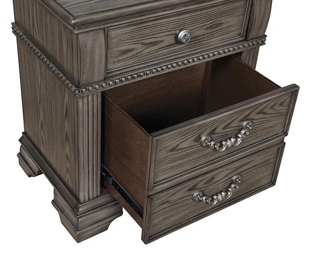 Pamphilos 4 & 5 Piece Queen Bedroom Set Gray & White - Dream Home Furniture & Mattress (Waite Park, MN)