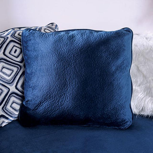 WALDPORT Swivel Chair, Navy - Dream Home Furniture & Mattress (Waite Park, MN)