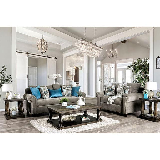 Mott Gray Love Seat - Dream Home Furniture & Mattress (Waite Park, MN)