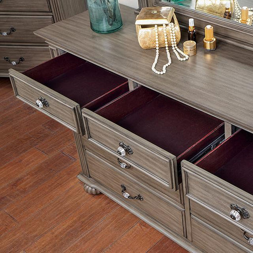 SYRACUSE Dresser, Gray - Dream Home Furniture & Mattress (Waite Park, MN)