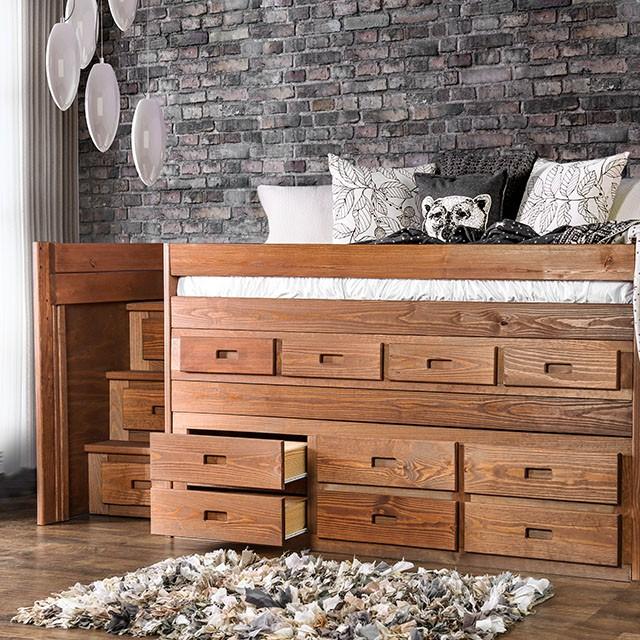 Cleo Twin Captain Bed - Dream Home Furniture & Mattress (Waite Park, MN)