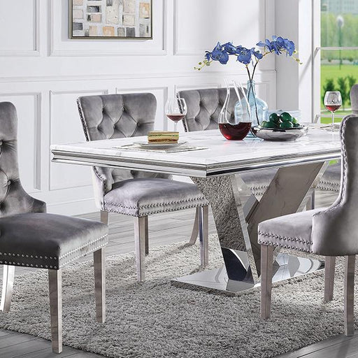 Valdevers 7 Pc Dining Table Set - Dream Home Furniture & Mattress (Waite Park, MN)