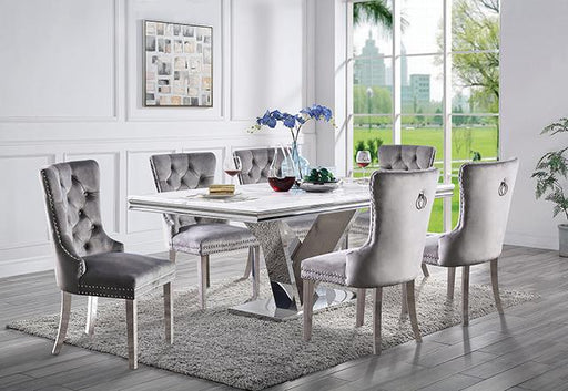 Valdevers 7 Pc Dining Table Set - Dream Home Furniture & Mattress (Waite Park, MN)