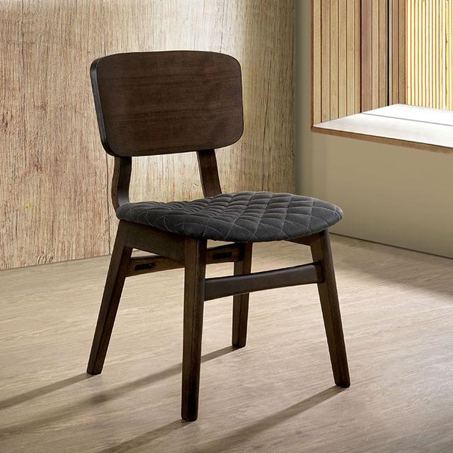 Shayna Black/Light Oak Side Chair (2/ctn) - Dream Home Furniture & Mattress (Waite Park, MN)