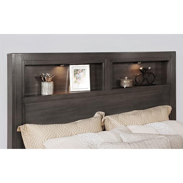KARLA Queen Bed, Gray - Dream Home Furniture & Mattress (Waite Park, MN)