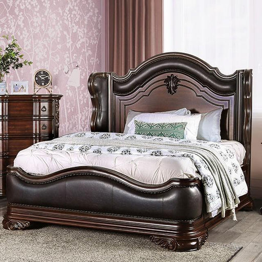Arcturus Brown Cherry E.King Bed - Dream Home Furniture & Mattress (Waite Park, MN)