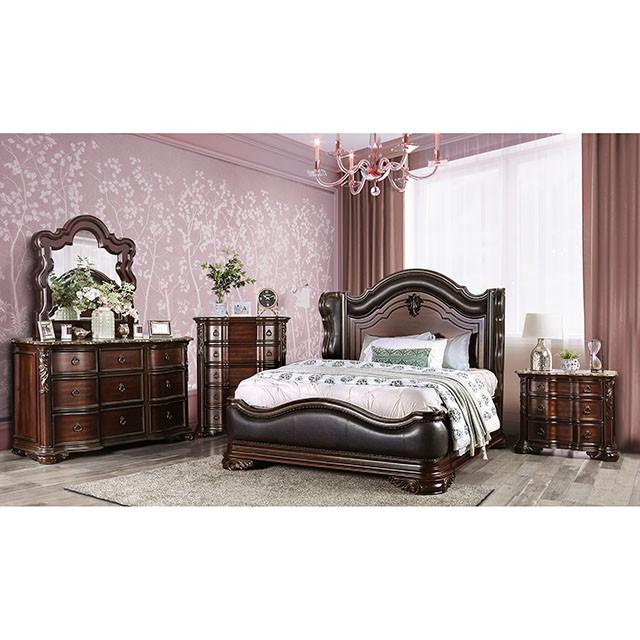 Arcturus Brown Cherry E.King Bed - Dream Home Furniture & Mattress (Waite Park, MN)