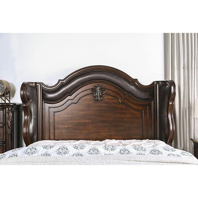 Arcturus Brown Cherry Cal.King Bed - Dream Home Furniture & Mattress (Waite Park, MN)