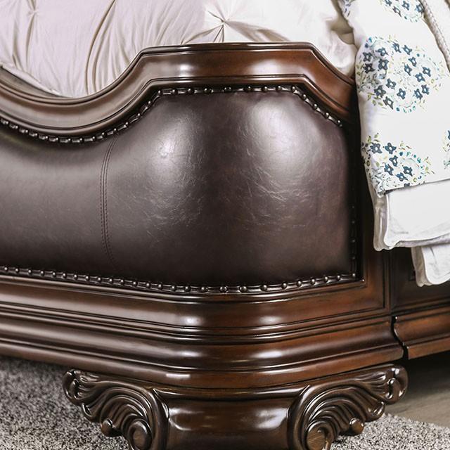 Arcturus Brown Cherry E.King Bed - Dream Home Furniture & Mattress (Waite Park, MN)