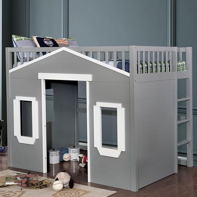 Eileen Gray, White Twin Loft Bed - Dream Home Furniture & Mattress (Waite Park, MN)