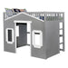 Eileen Gray, White Twin Loft Bed - Dream Home Furniture & Mattress (Waite Park, MN)