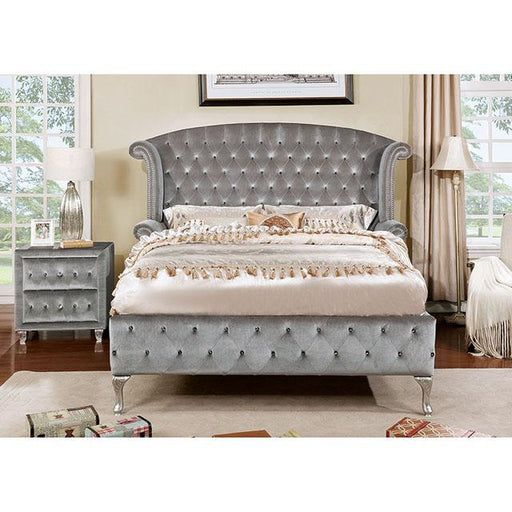 Alzir Gray Queen Bed - Dream Home Furniture & Mattress (Waite Park, MN)