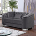 CASTELLON Loveseat, Dark Gray - Dream Home Furniture & Mattress (Waite Park, MN)