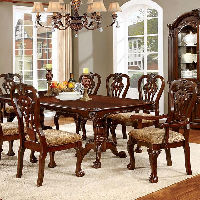 ELANA Brown Cherry Dining Table w/ 18" Butterfly Leaf - Dream Home Furniture & Mattress (Waite Park, MN)