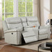 FLORINE Power Loveseat, Light Gray - Dream Home Furniture & Mattress (Waite Park, MN)