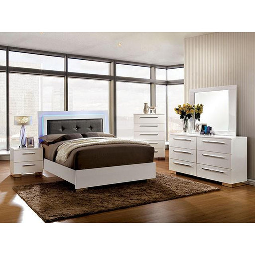 CLEMENTINE Glossy White Dresser - Dream Home Furniture & Mattress (Waite Park, MN)