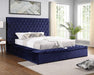 GOLATI Cal.King Bed, Blue - Dream Home Furniture & Mattress (Waite Park, MN)