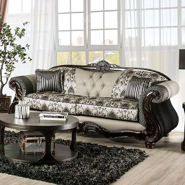 CRESPIGNANO Sofa, Black/Gray - Dream Home Furniture & Mattress (Waite Park, MN)