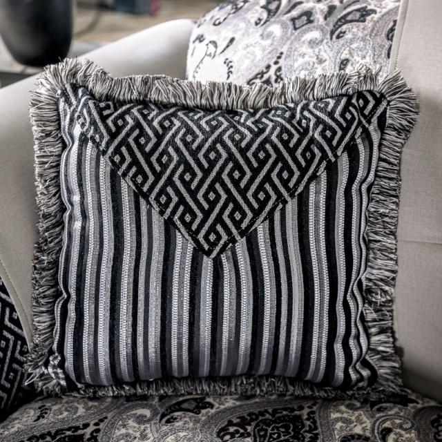CRESPIGNANO Loveseat, Black/Gray - Dream Home Furniture & Mattress (Waite Park, MN)