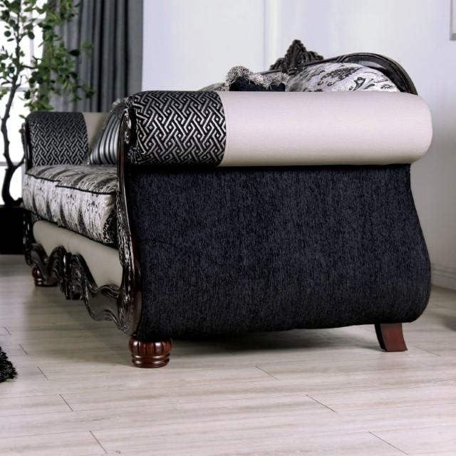 CRESPIGNANO Loveseat, Black/Gray - Dream Home Furniture & Mattress (Waite Park, MN)