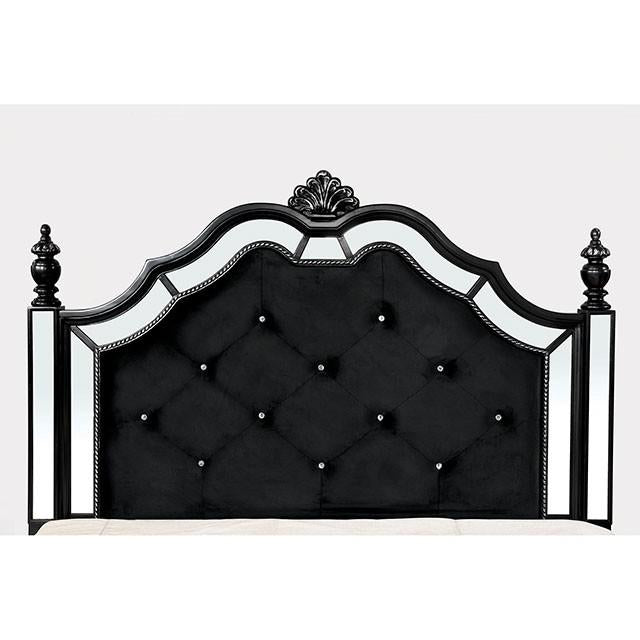 Azha Black Cal.King Bed - Dream Home Furniture & Mattress (Waite Park, MN)