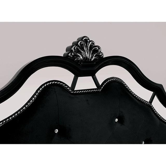 Azha Black Cal.King Bed - Dream Home Furniture & Mattress (Waite Park, MN)