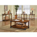 BOZEMAN Antique Oak 3 Pc. Table Set - Dream Home Furniture & Mattress (Waite Park, MN)