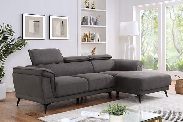 NAPANEE Sectional, Dark Gray - Dream Home Furniture & Mattress (Waite Park, MN)