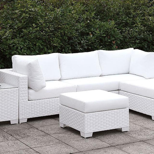 Somani Small L-Sectional W/ RIGHT Chaise + Ottoman - Dream Home Furniture & Mattress (Waite Park, MN)