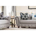 VIVIANA Gray/Black Love Seat, Gray - Dream Home Furniture & Mattress (Waite Park, MN)