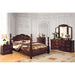 Tuscan II Glossy Dark Pine Queen Bed - Dream Home Furniture & Mattress (Waite Park, MN)