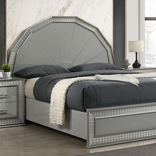 Cassiopeia Bed Gray - Dream Home Furniture & Mattress (Waite Park, MN)