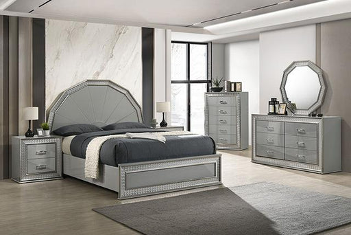 Cassiopeia Bed Gray - Dream Home Furniture & Mattress (Waite Park, MN)