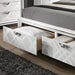 Emmeline 4 & 5 Piece Queen Bedroom Set Gray & White - Dream Home Furniture & Mattress (Waite Park, MN)