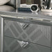 Emmeline 4 & 5 Piece Queen Bedroom Set Gray & White - Dream Home Furniture & Mattress (Waite Park, MN)
