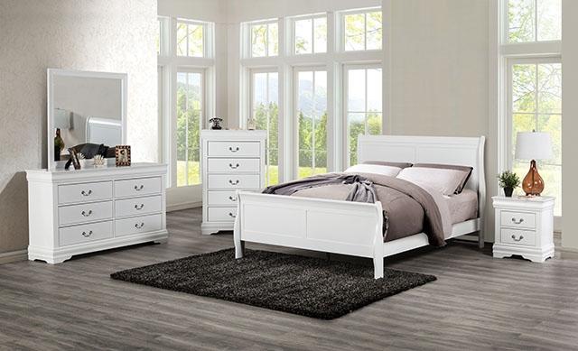 Louis Philippe Dresser White - Dream Home Furniture & Mattress (Waite Park, MN)
