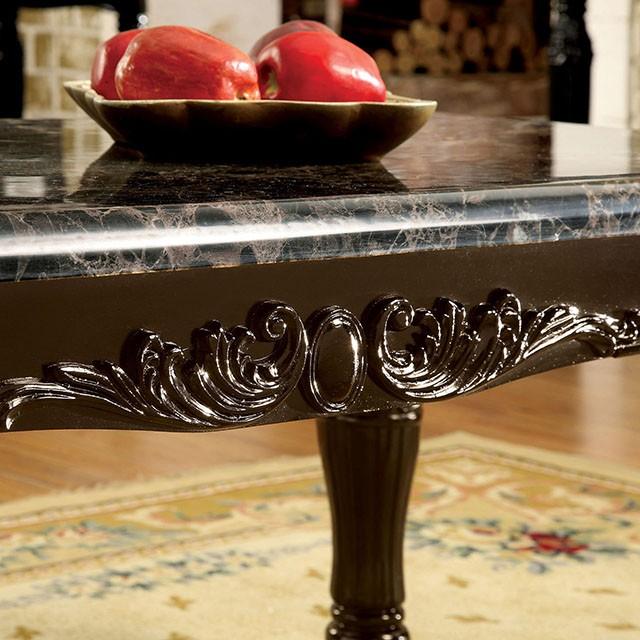 Brampton Espresso/Black Faux Sofa Table - Dream Home Furniture & Mattress (Waite Park, MN)