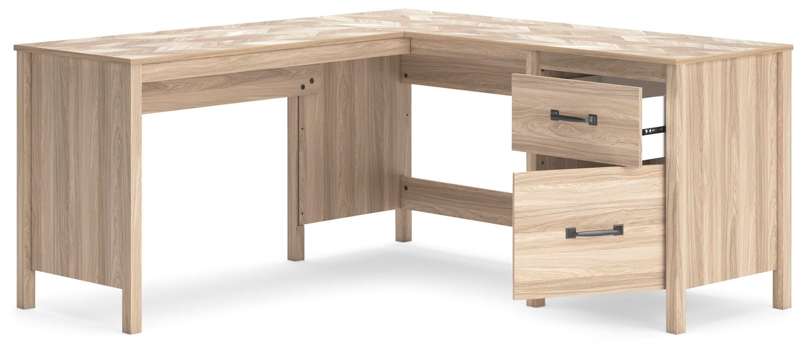 Battelle 60" Home Office Desk with Return - Dream Home Furniture & Mattress (Waite Park, MN)