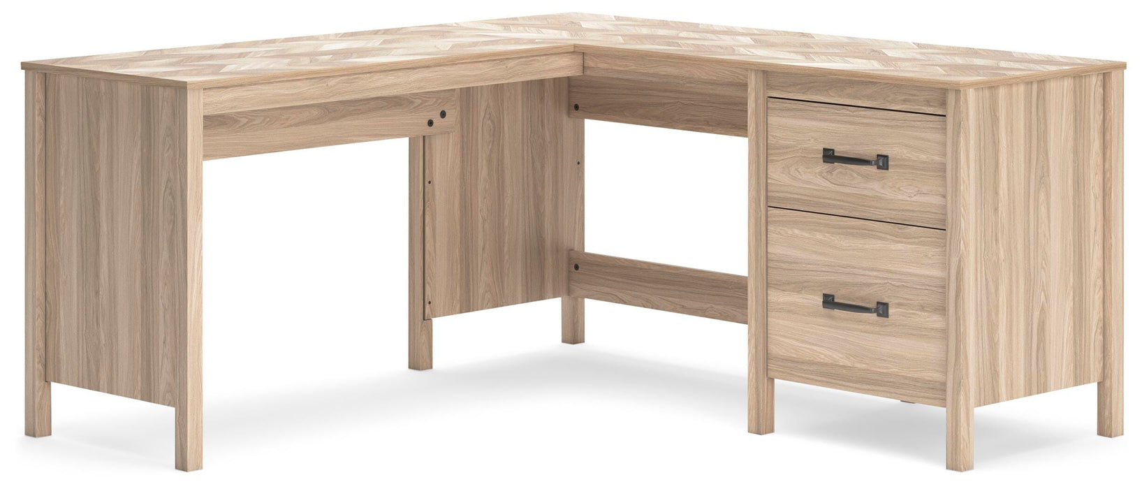 Battelle 60" Home Office Desk with Return - Dream Home Furniture & Mattress (Waite Park, MN)