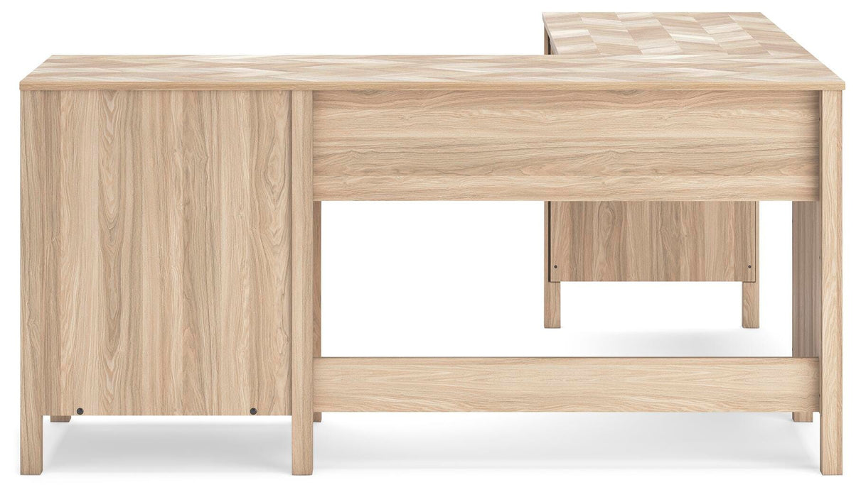 Battelle 60" Home Office Desk with Return - Dream Home Furniture & Mattress (Waite Park, MN)