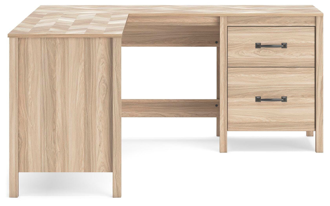 Battelle 60" Home Office Desk with Return - Dream Home Furniture & Mattress (Waite Park, MN)