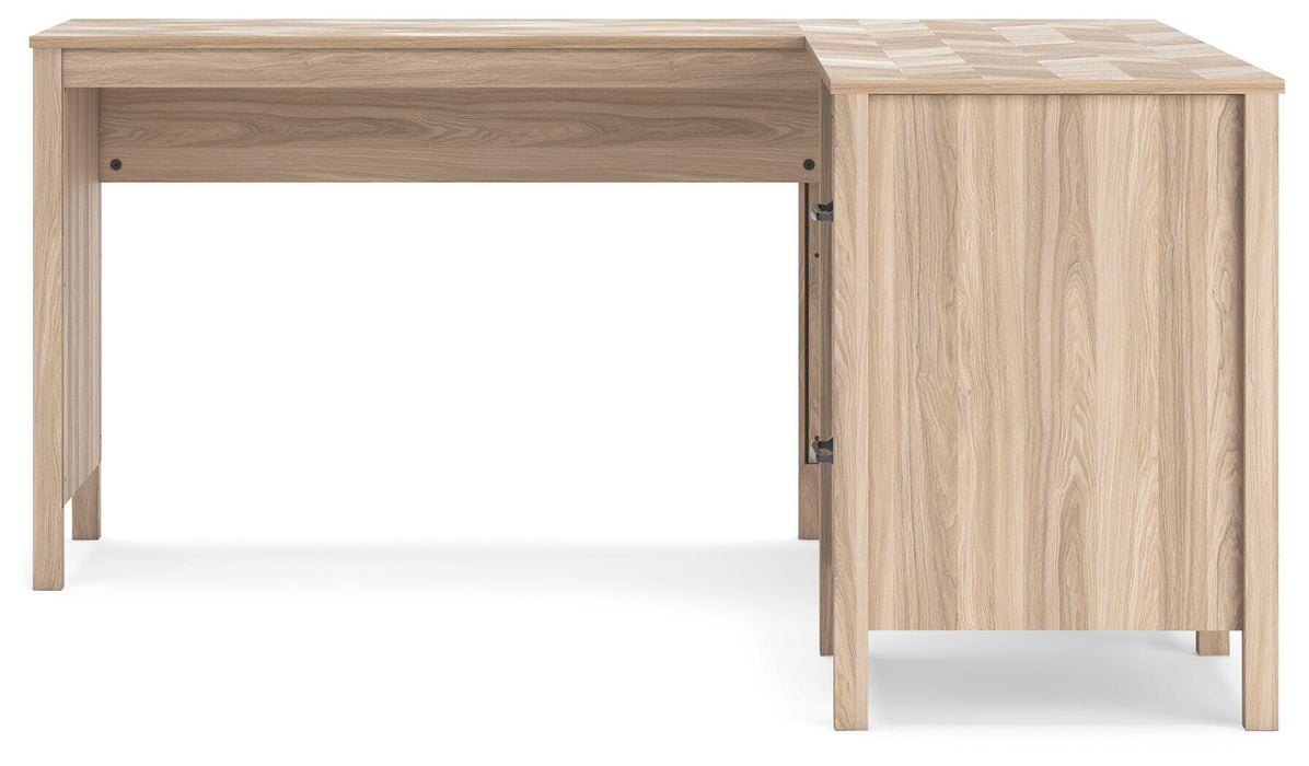 Battelle 60" Home Office Desk with Return - Dream Home Furniture & Mattress (Waite Park, MN)