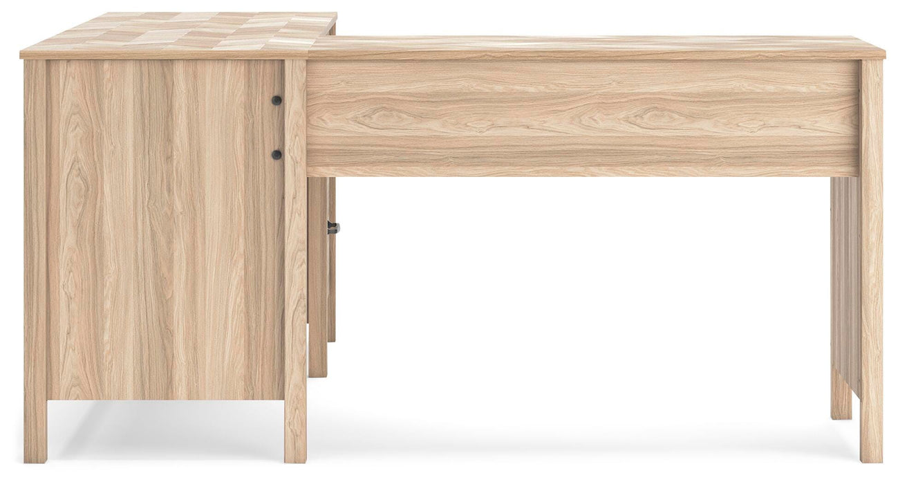 Battelle 60" Home Office Desk with Return - Dream Home Furniture & Mattress (Waite Park, MN)