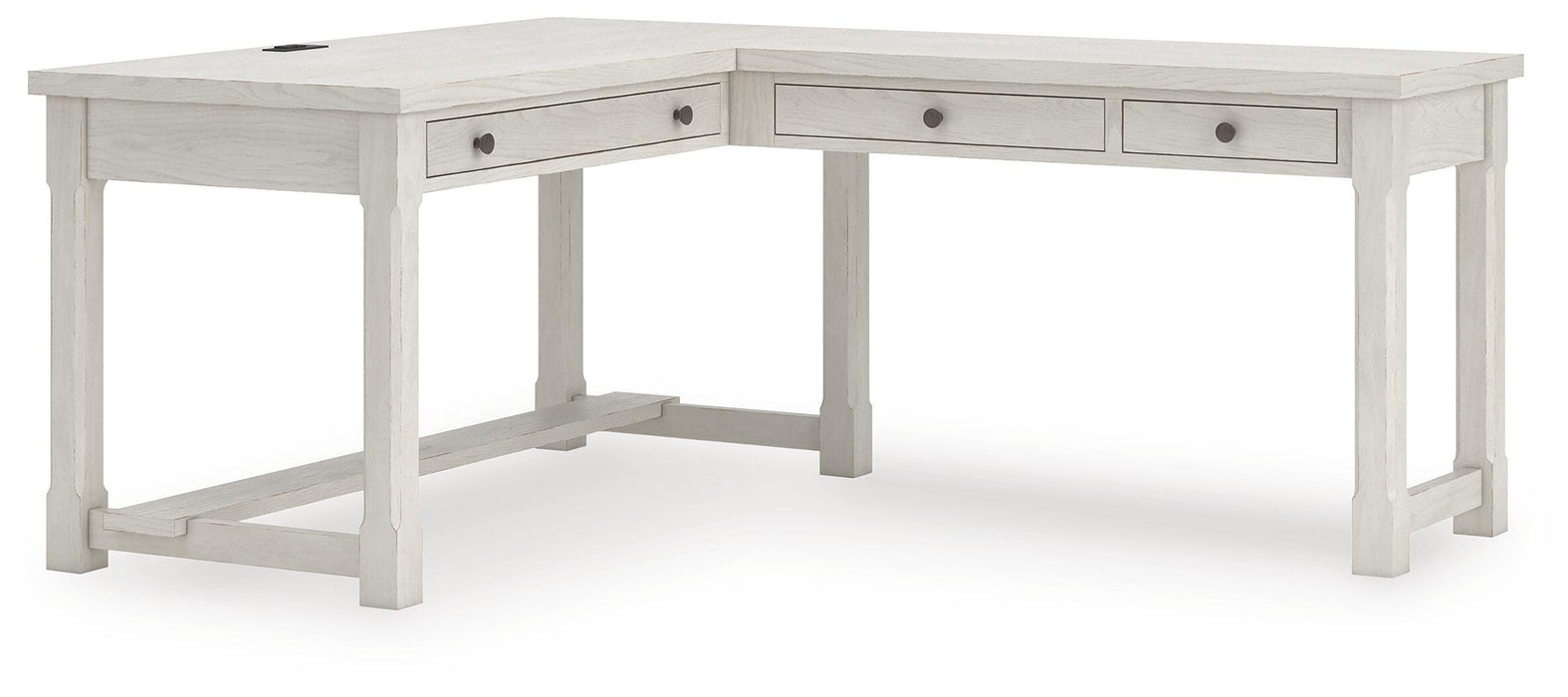 Robbinsdale L-Shaped Home Office Desk - Dream Home Furniture & Mattress (Waite Park, MN)